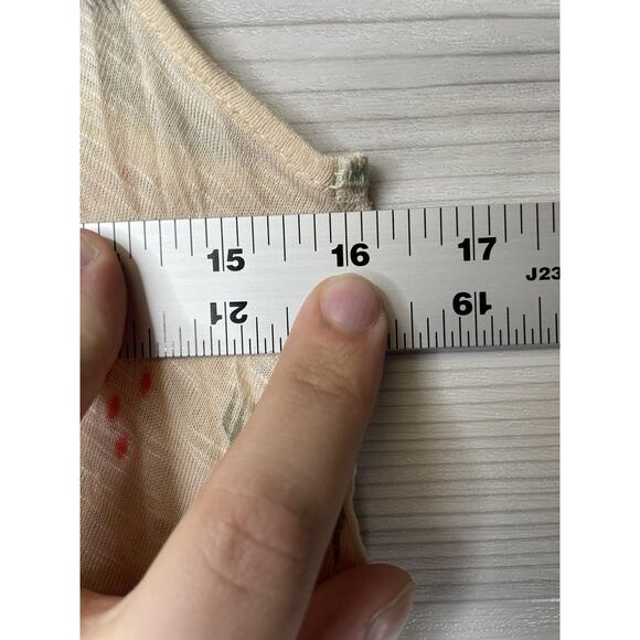 Kirra Tank Top Womens XS Cream Lace Back Button Front Sheer Boho Festival Summer - Picture 4 of 10